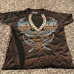 Affliction T-shirt.  Rock style